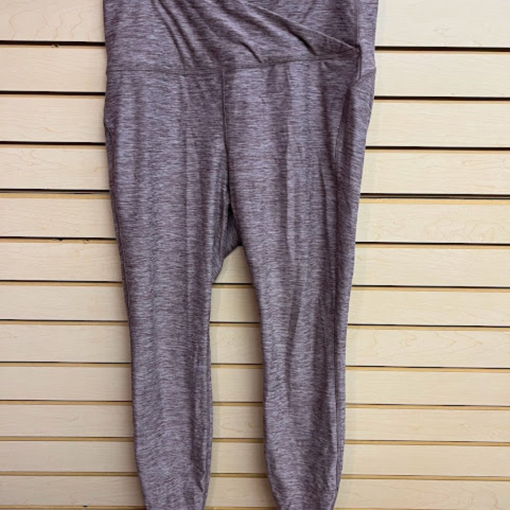 Purple and White Yoga Pants